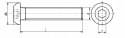 M3x6 Śruby imbusowe ISO 7380 kl. 10.9 10szt.