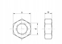 Nakrętka M3 DIN 934 Nierdzewna A2